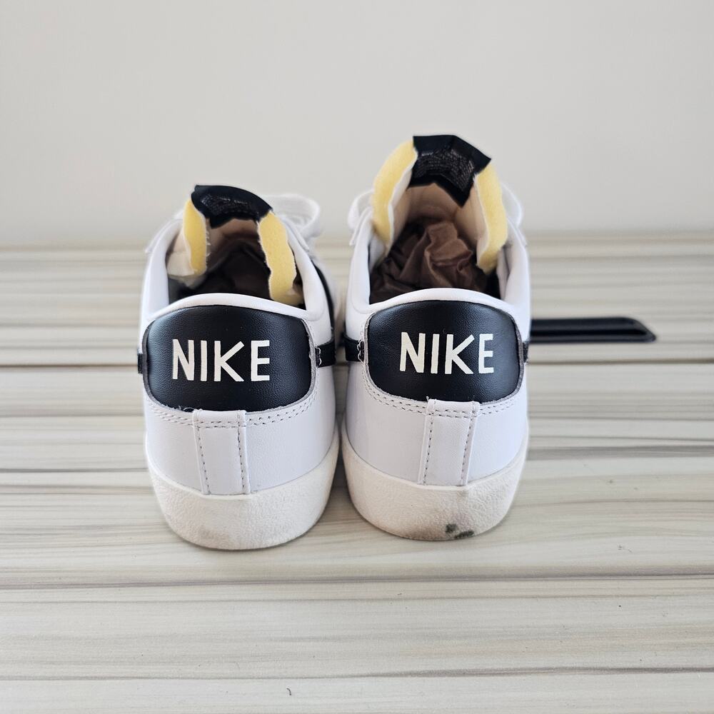 Nike White Leather Blazer Low '77 Vintage Men's Shoes Sneakers Size 7.5 - Picture 6 of 10